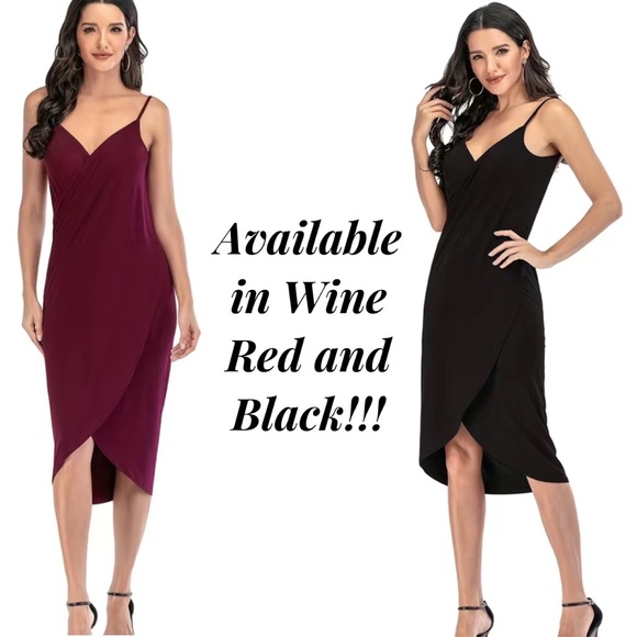 Sexy Wine Red Sling Wrap Maxi Dress Beach Coverup - Picture 8 of 14
